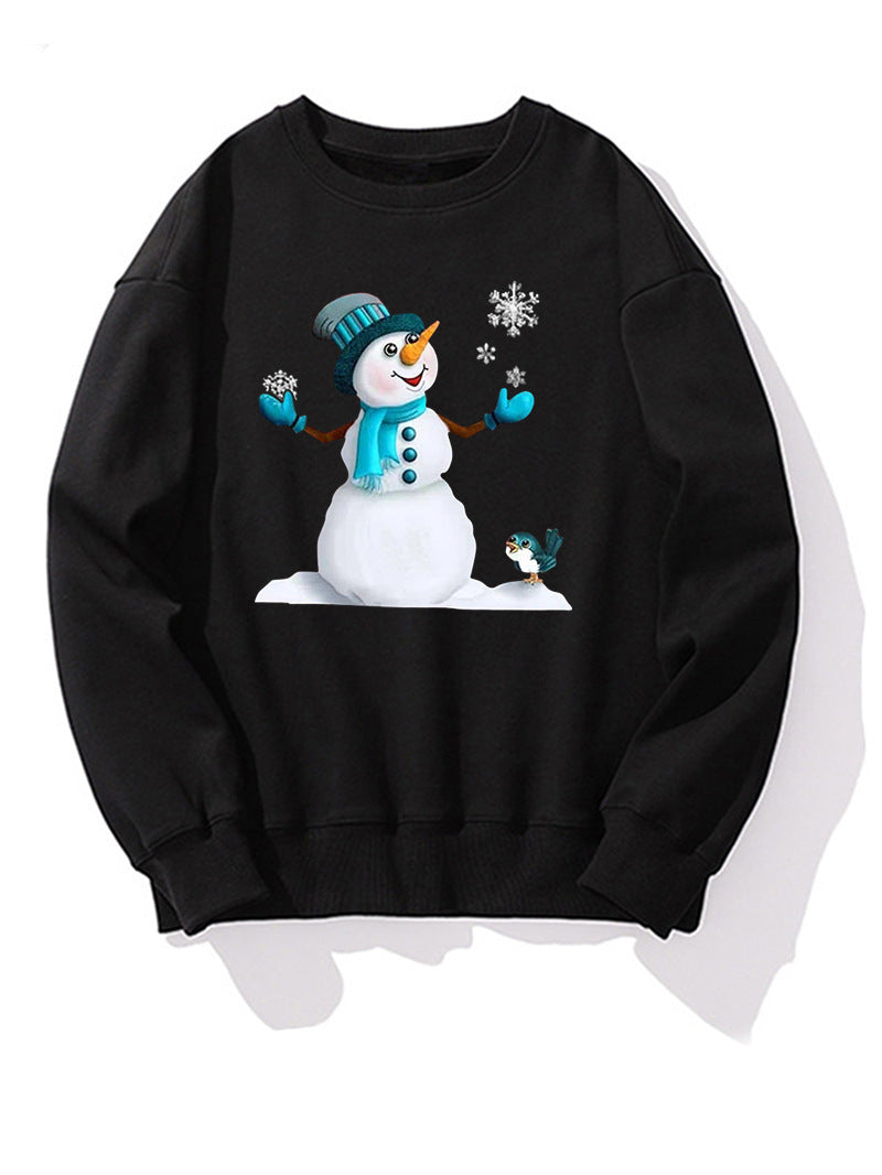 Men's Printed Long-sleeve Christmas Casual Top