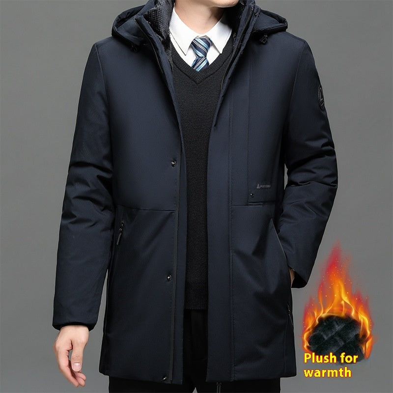 Men's Jacket Coat Thickened Plus Size Polyester Fiber Clothes